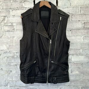 All Saints Leather Vest